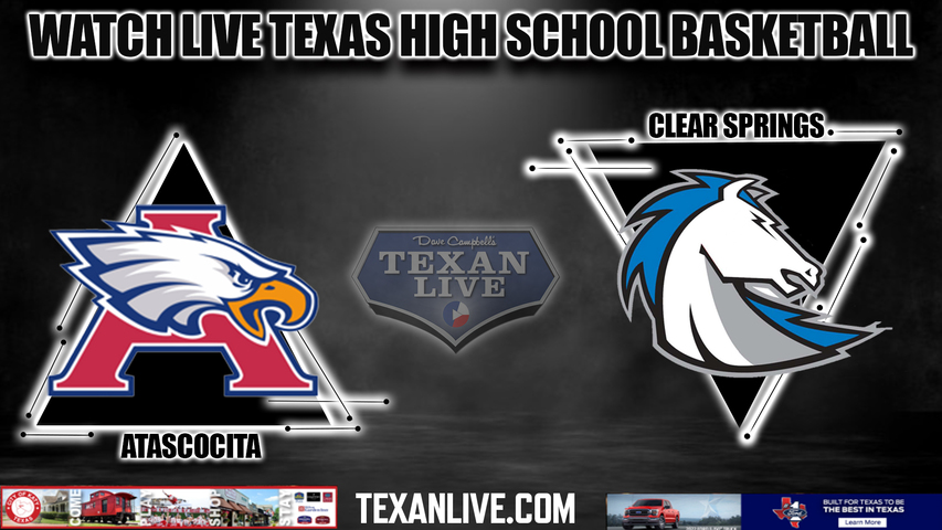 Atascocita vs Clear Springs - 7pm- 2/22/2024 - Boys Basketball - Live from Channelview High School High School - Area Round Playoffs