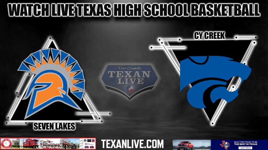 Seven Lakes vs Cy Creek - 5:30pm- 2/23/2024 - Boys Basketball - Live from Don Coleman Coliseum - Area Round Playoffs