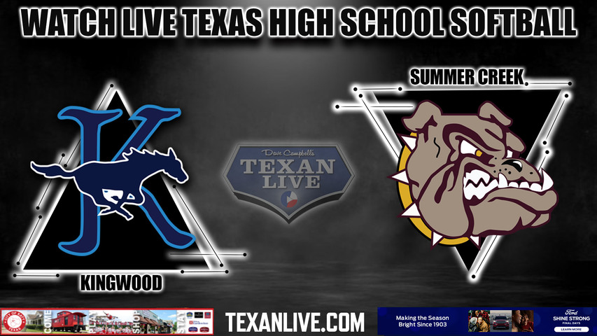 Kingwood vs Summer Creek - 12:30pm- 3/11/2024 - Softball - Live from Summer Creek High School
