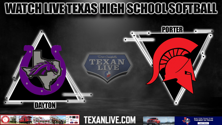 Dayton vs Porter - 6:30pm- 3/19/2024 - Softball - Live from Porter High School
