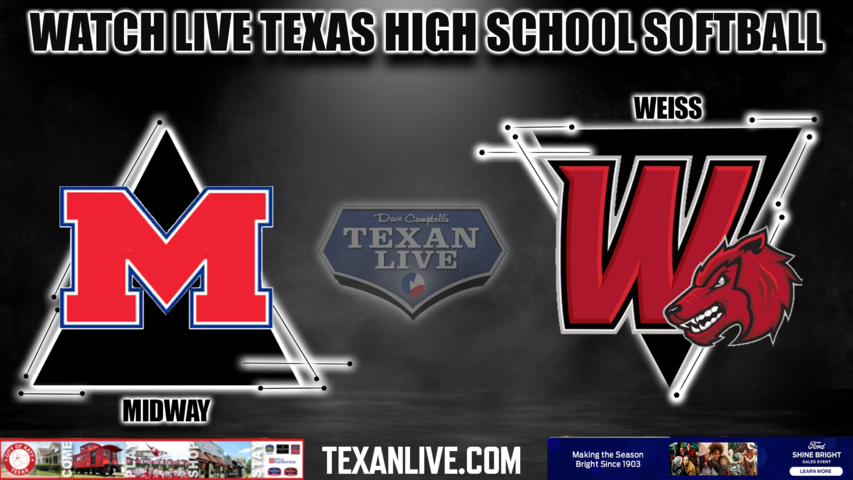 Midway vs Weiss - 7:00pm- 3/22/2024 - Softball - Live from Weiss High School