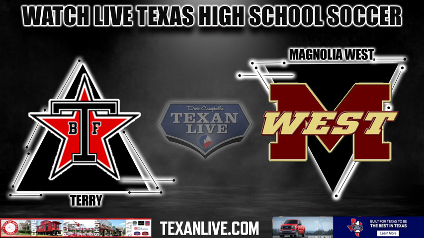 Terry vs Magnolia West - 5A Region 3 -- 4:00PM - 4/5/2024 - Boys Soccer - Live from Turner Stadium - Regional Semi-Final