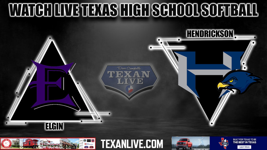 Elgin vs Hendrickson - 7:00pm- 4/19/2024 - Softball - Live from Hendrickson High School