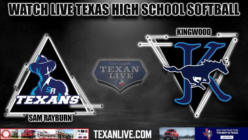 Kingwood vs Sam Rayburn - 6:00pm- 4/24/2024 - Softball - Live from Kingwood High School - One Game Playoff