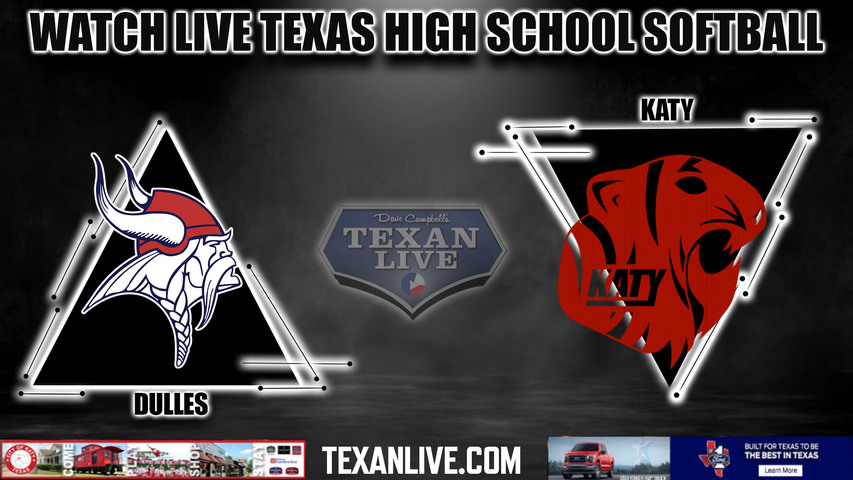 Dulles vs Katy - 7:00pm- 4/25/2024 - Softball - Live from Dulles High School - Game One
