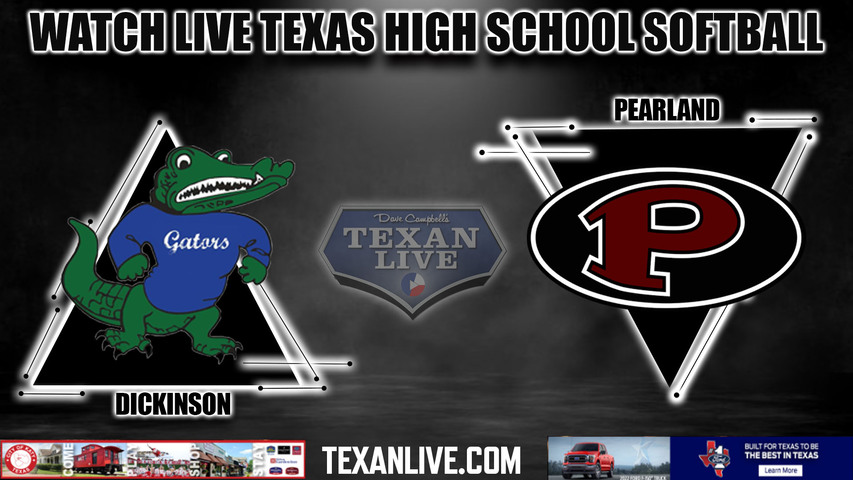 Dickinson vs Pearland - 6:30pm- 4/25/2024 - Softball - Live from Pearland High School - Game One