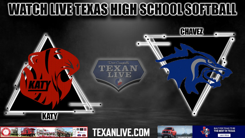Katy vs Chavez - 6:30pm- 5/3/2024 - Softball - Live from Katy High School - Game One - Playoffs - Area Round Playoff