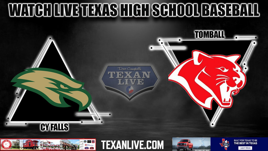 Cy Falls vs Tomball - 4:00pm- 5/3/2024 - Baseball - Live from Cy Falls High School - Game Two - Playoffs - Bi-district Round