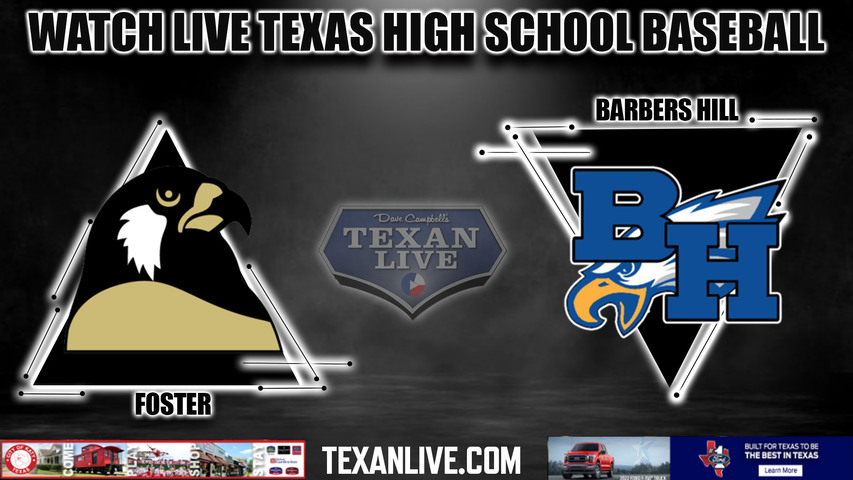 Foster vs Barbers Hill - Following Game Two - 5/10/2024 - Baseball - Live from Strake Jesuit High School - Game Three (if needed) - Playoffs - Area Round Playoffs