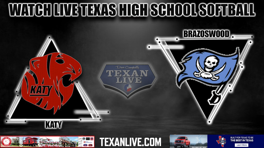 Katy vs Brazoswood - 5pm- 5/16/2024 - Softball - Live from Iowa Colony High School - Game Two Playoff - Regional Semi- Finals - Playoffs