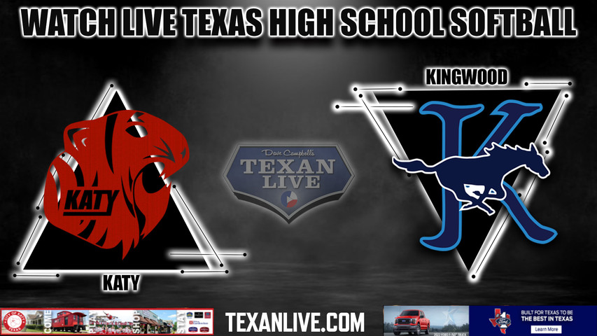 Katy vs Kingwood - 7pm- 5/23/2024 - Softball - Live from Kingwood High School - Game One Playoff - Regional Finals - Playoffs