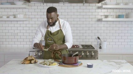 Eric Adjepong’s Clams in Garlic Sorrel Sauce Are Your New Gourmet Summer Fave | Chefs At Home