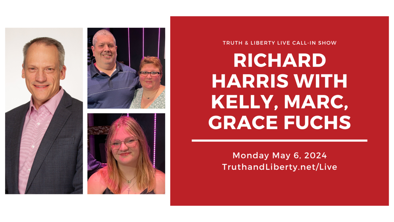 Richard Harris with Grace, Kelly, and Marc Fuchs