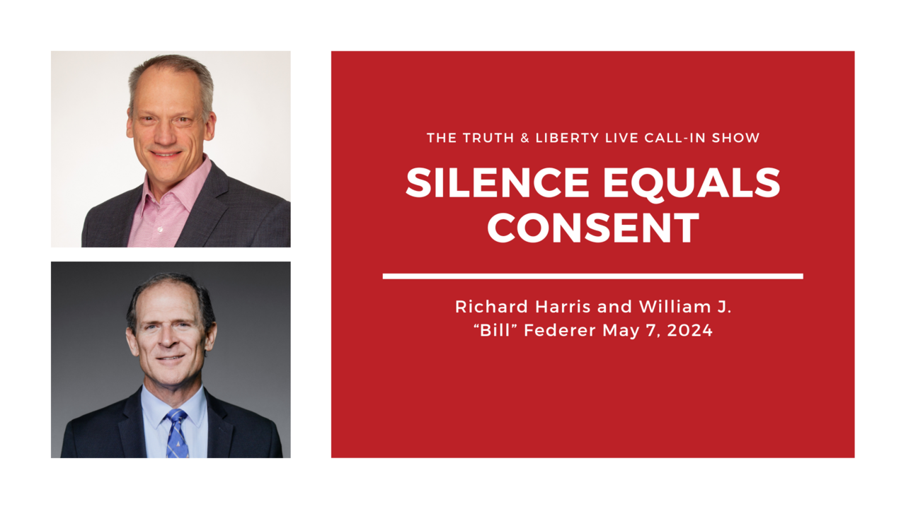 Bill Federer: Silence Equals Consent