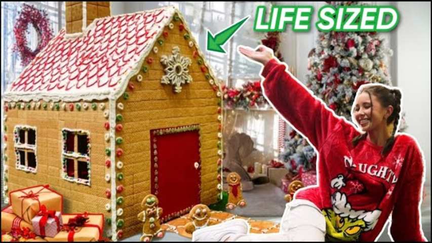 I Built A Life-Sized Gingerbread House! - OFTV