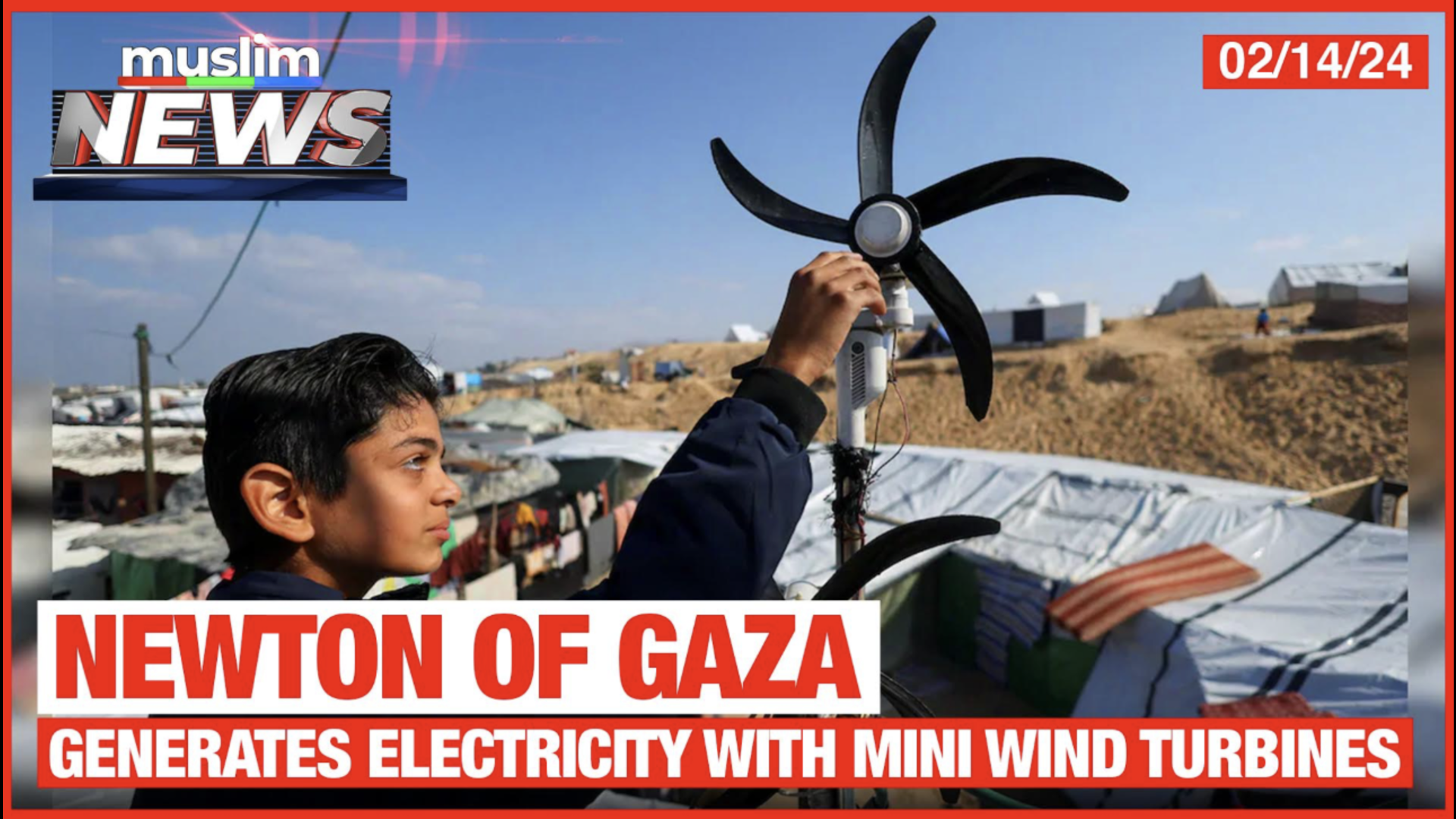 Generates Electricity With Mini Wind Turbines | Muslim News | Feb 14, 2024