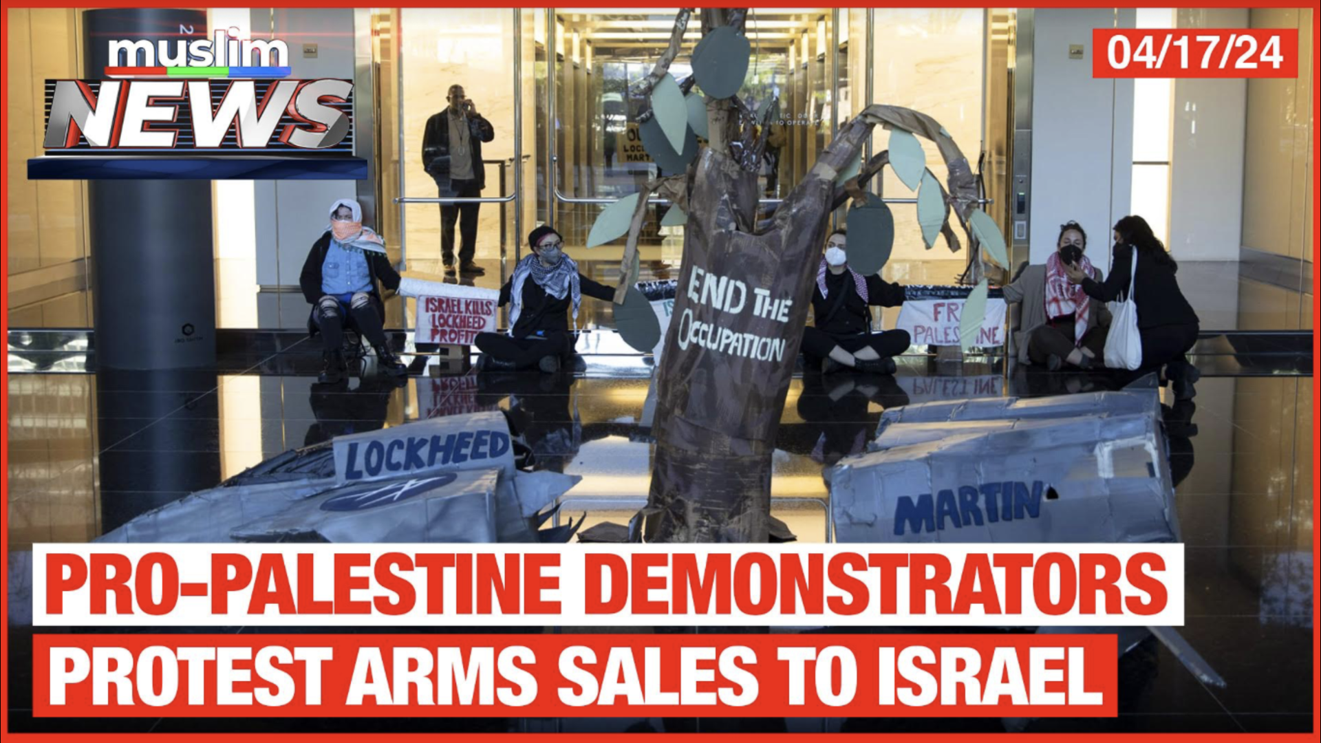 Pro-Palestine Demonstrators Protest Arms Sales To Israel | Muslim News | Apr 16, 2024