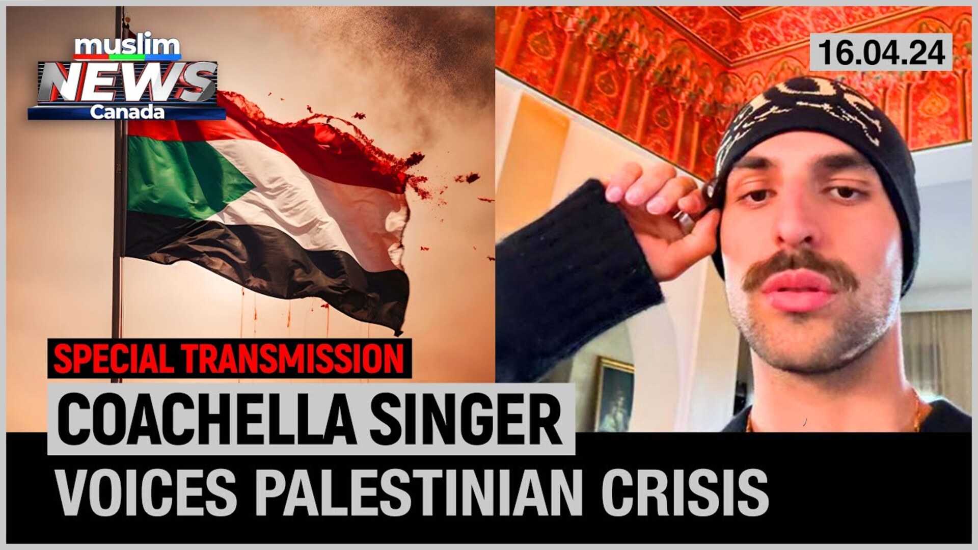 Rapper Saint Levant Dedicates his Coachella Performance to Palestine | April 16, 2024