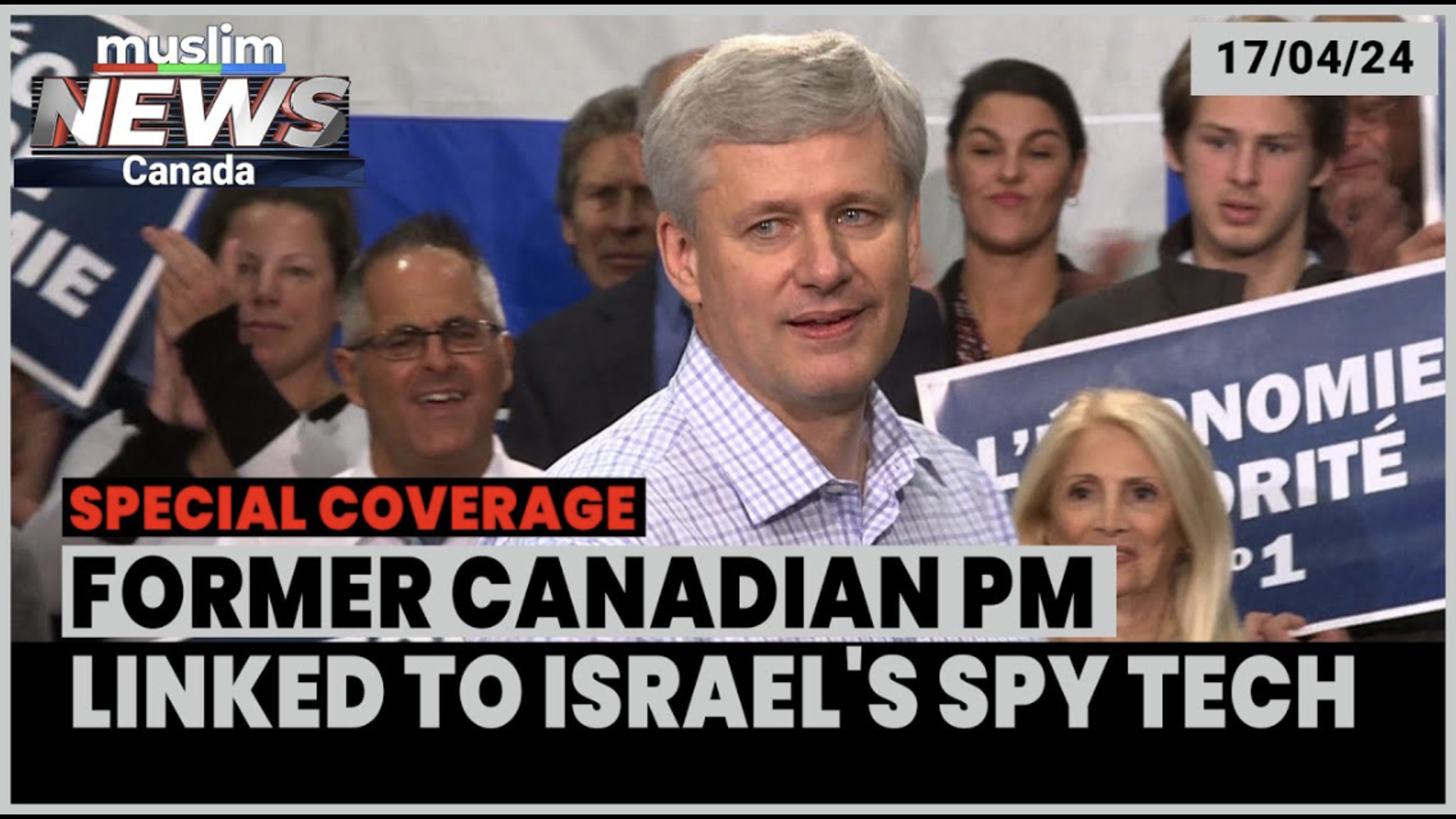 Investment of Stephen Harper's Firm in Israel’s AI Facial Recognition Tech | April 17, 2024