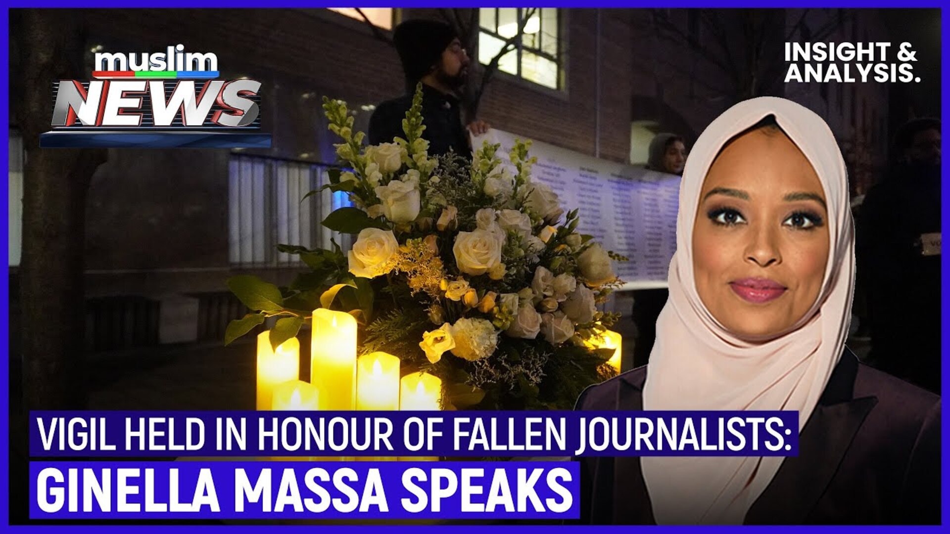 Vigil Held In Honor Of Fallen Journalists in Palestine: Ginella Massa Speaks