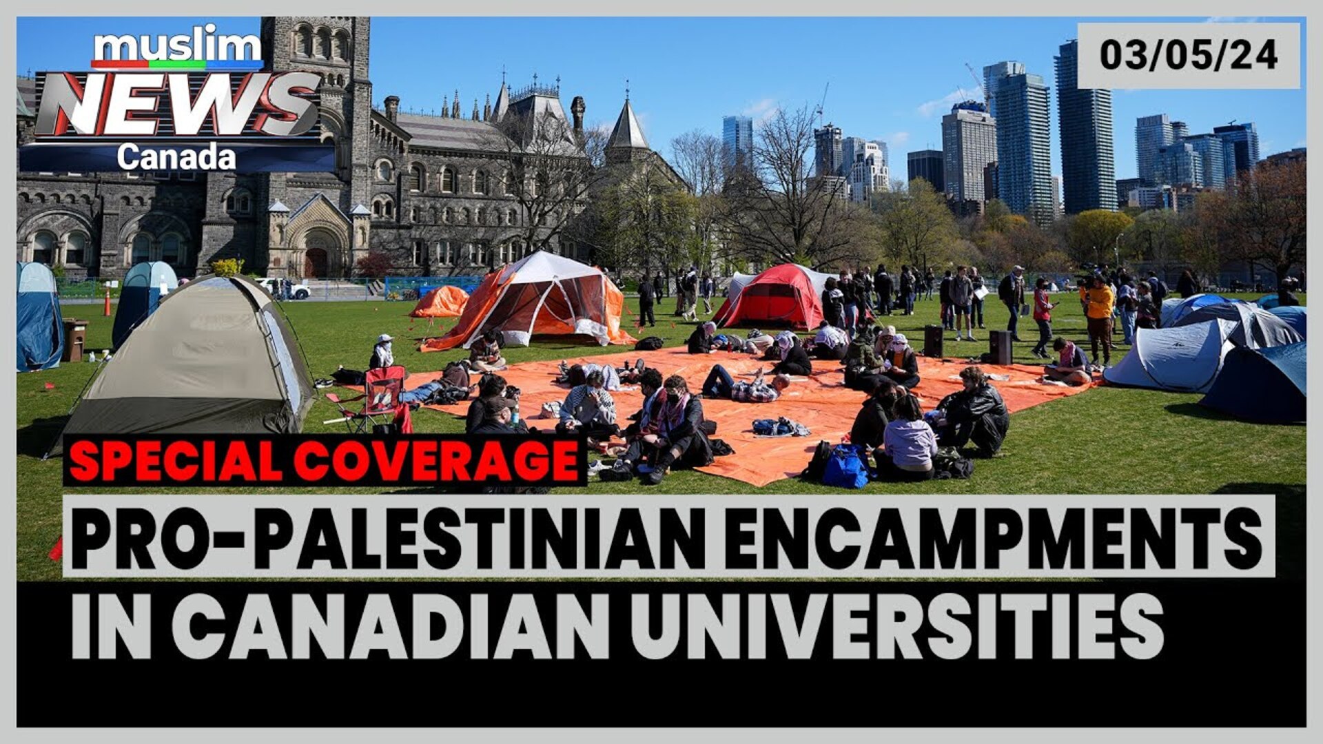 Pro-Palestinian Encampments Appear in Multiple Universities in Canada | May 03, 2024
