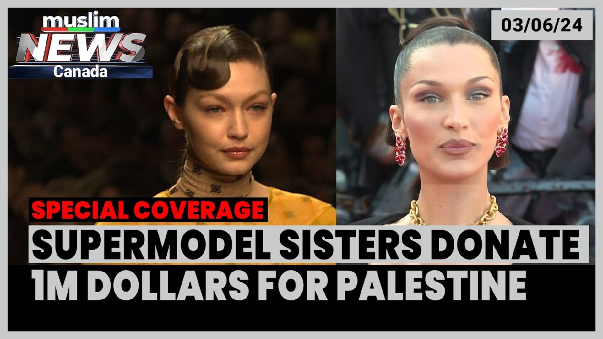 Bella Hadid and Gigi Hadid Donate $1 Million to Support Palestinian Relief Efforts | June 03, 2024