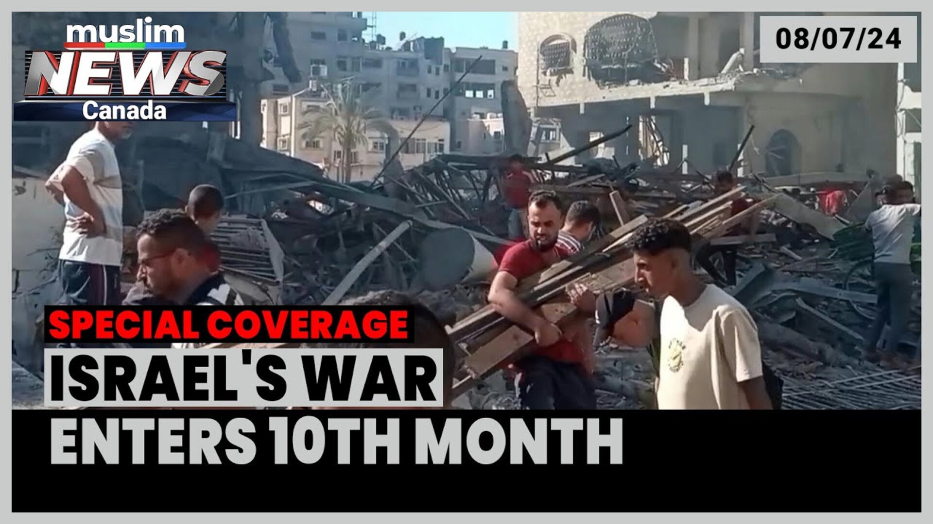 Israel's War on Gaza Enters its 10th Month | July 08, 2024